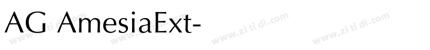 AG AmesiaExt字体转换